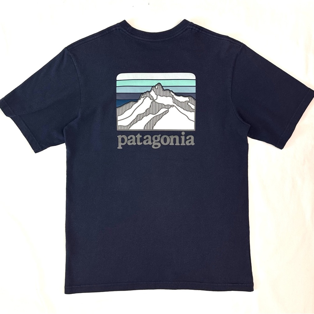 Patagonia Men’s Dark Blue Crew Neck Mountain Tee Size XS